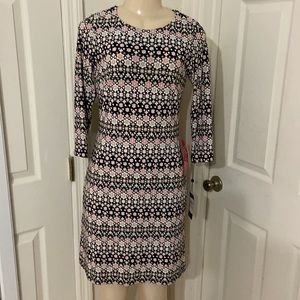 Tommy Hilfiger 3/4 Sleeve Flower Dress Sz 2